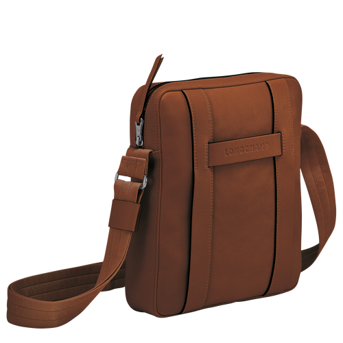 Longchamp 3D M Bőr Crossbody Táska Férfi Barna | 79832RITD