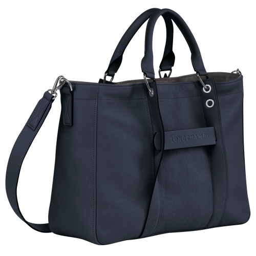 Longchamp 3D M Bőr Kézitáska Női Kék | 75689LMHA