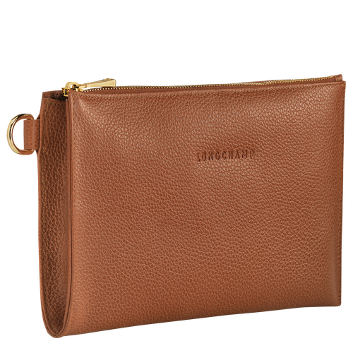 Longchamp Le Foulonné Bőr Pouches Női Barna | 82953IMSY