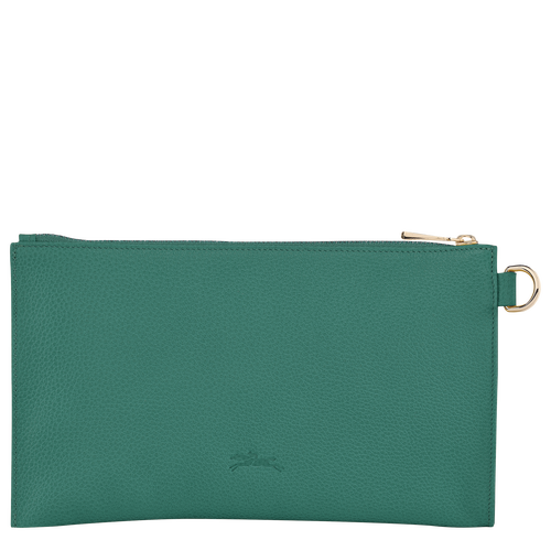 Longchamp Le Foulonné Bőr Pouches Női Zöld | 72938BAFP