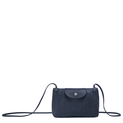 Longchamp Le Pliage Cuir Bőr Mini Táska Női Kék | 30527FCPQ