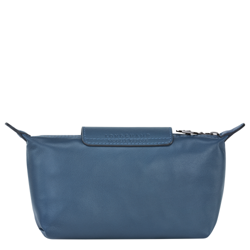 Longchamp Le Pliage Cuir Bőr Pouches Női Kék | 95476JZWC