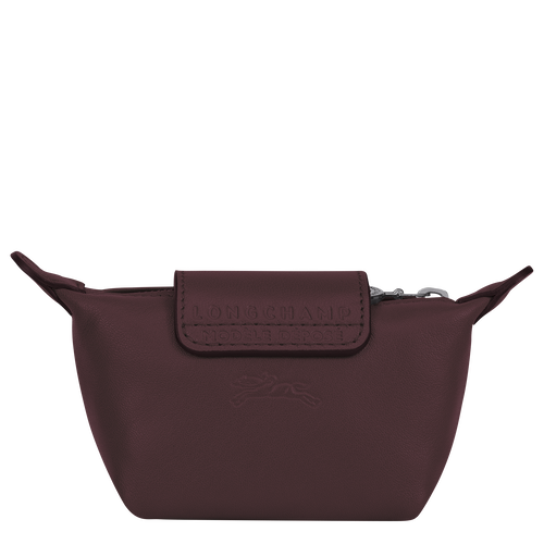 Longchamp Le Pliage Cuir Bőr Érme Pénztárca Férfi Piros | 23047SNOA