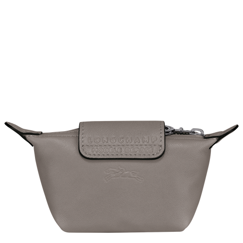 Longchamp Le Pliage Cuir Bőr Érme Pénztárca Női Szürke | 58197ZQKG