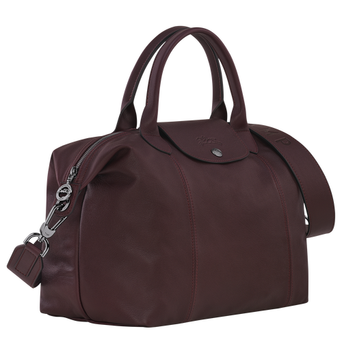 Longchamp Le Pliage Cuir M Bőr Kézitáska Férfi Piros | 03618HUPN