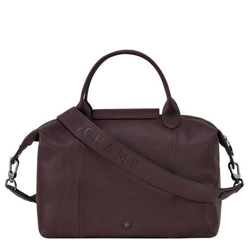 Longchamp Le Pliage Cuir M Bőr Kézitáska Férfi Piros | 03618HUPN