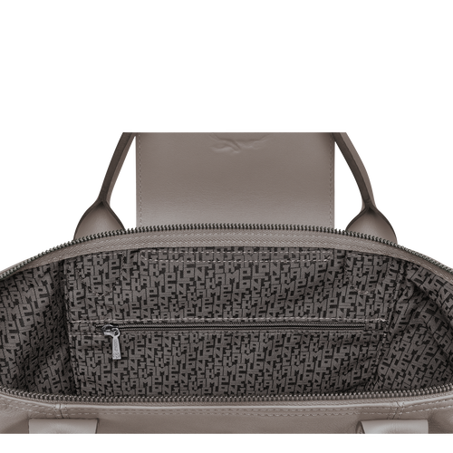 Longchamp Le Pliage Cuir M Bőr Kézitáska Női Szürke | 81079EZLV