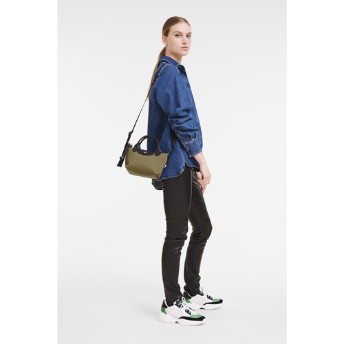 Longchamp Le Pliage Energy XS Vászon, Recycled canvas Kézitáska Férfi Zöld | 57218QGSR