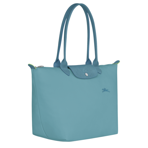 Longchamp Le Pliage Green L Vászon, Recycled canvas Válltáskák Női Kék | 68295FLJD