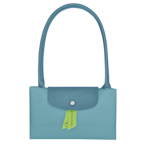 Longchamp Le Pliage Green L Vászon, Recycled canvas Válltáskák Női Kék | 68295FLJD