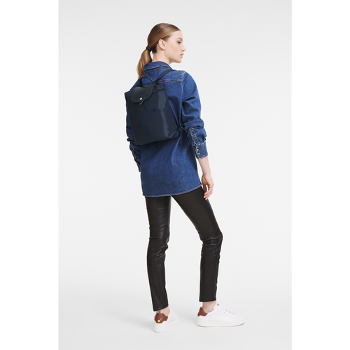 Longchamp Le Pliage Green Vászon, Recycled canvas Hátizsák Női Kék | 13806ACYR