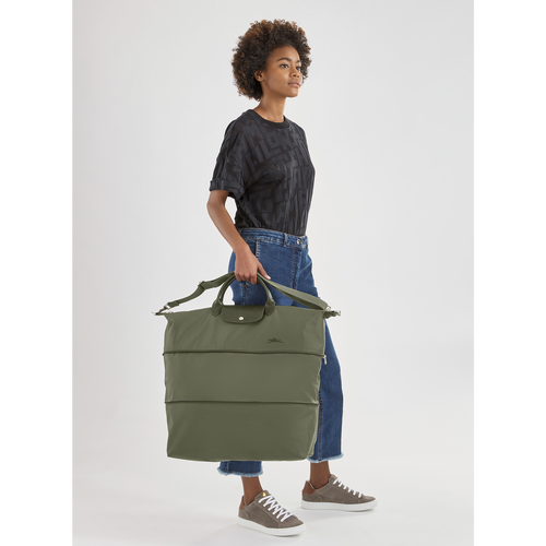 Longchamp Le Pliage Green Vászon, Recycled canvas Utazótáskák Férfi Zöld | 32549ZGCW