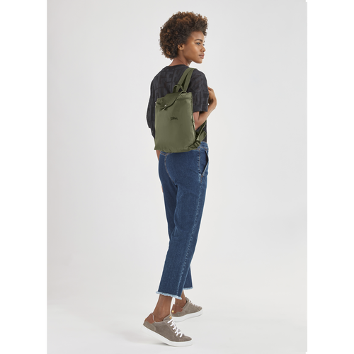 Longchamp Le Pliage Green Vászon, Recycled canvas Hátizsák Férfi Zöld | 94617NTDB