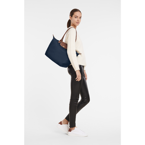 Longchamp Le Pliage Original L Vászon, Recycled canvas Válltáskák Női Kék | 17946GFDL