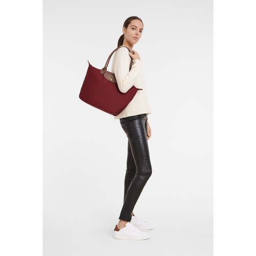 Longchamp Le Pliage Original L Vászon, Recycled canvas Válltáskák Női Piros | 27805CVBJ