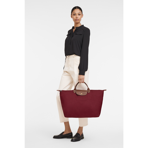 Longchamp Le Pliage Original L Vászon, Recycled canvas Utazótáskák Férfi Piros | 82601VPDQ