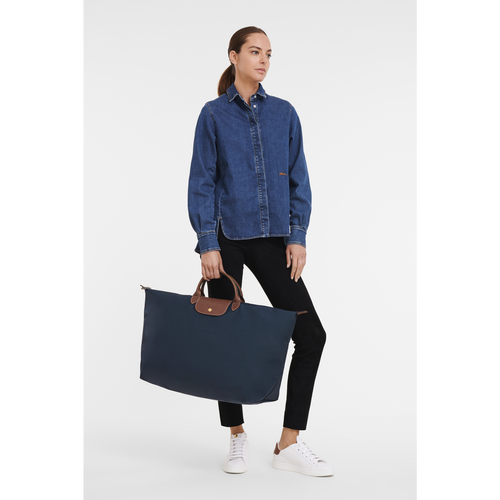 Longchamp Le Pliage Original XL Vászon, Recycled canvas Utazótáskák Férfi Kék | 60578WZBQ
