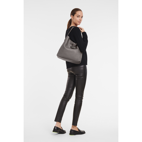 Longchamp Roseau Essential Bőr Válltáskák Női Szürke | 86315FVHK