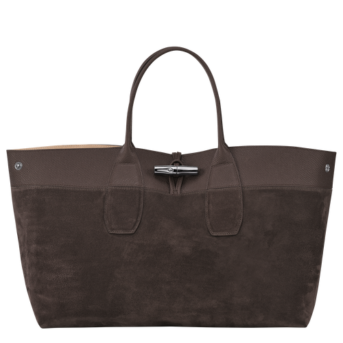 Longchamp Roseau L Bőr Kézitáska Női Barna | 18490XTAQ