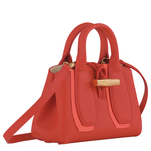 Longchamp Roseau Shadow XS Bőr Kézitáska Női Rózsaszín | 80621VSYU