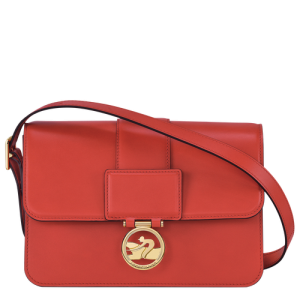 Longchamp Box-Trot M Bőr Crossbody Táska Női Narancssárga | 76290NPCW