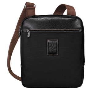 Longchamp Boxford L Vászon Crossbody Táska Férfi Fekete | 57428PINY
