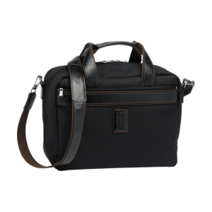 Longchamp Boxford Vászon Utazótáskák Férfi Fekete | 61294CLXH