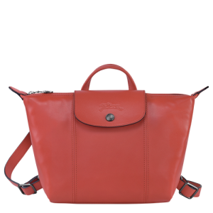 Longchamp Le Pliage Cuir Bőr Hátizsák Női Narancssárga | 36218LNWD