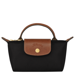 Longchamp Le Pliage Original Vászon, Recycled canvas Pouches Női Fekete | 05193HIPX