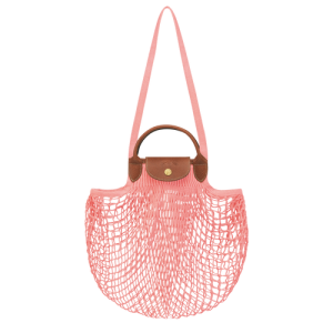 Longchamp Le Pliage filet Vászon Válltáskák Női Rózsaszín | 64825TWHA