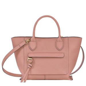 Longchamp Mailbox M Bőr Kézitáska Női Rózsaszín | 73954RAQG